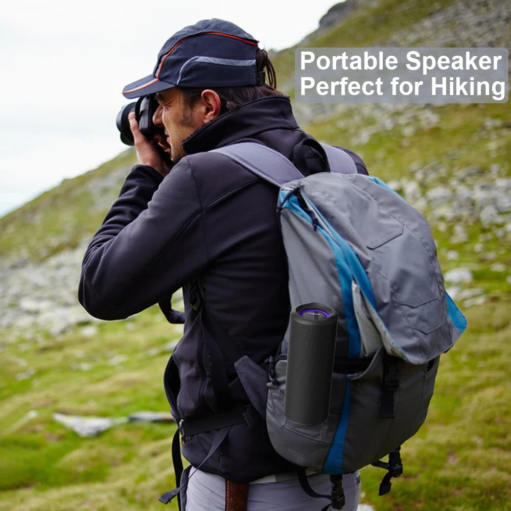 WISETIGER P3 Portable Bluetooth Speaker — 30W, IPX7 Waterproof, RGB Lights